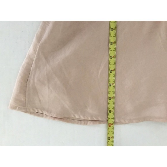 Anthropologie Avec Les Filles | Dress Small Brown V-neck A-line Skater Mini - Picture 5 of 10